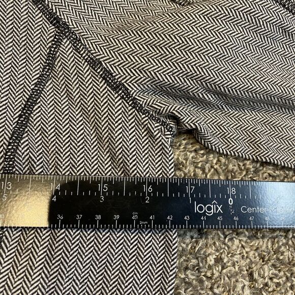 Lululemon Think Fast Hoodie Sweatshirt Top Women’s Size 6 Herringbone Gray Black - Picture 10 of 11